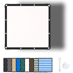 Sonnenschutztuch Schattierungsnetz UV-Beständiges Schattiernetz Rechteck Schwarz - Bild 1 von 43