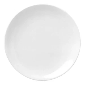 Set 6 Piatti Piani EO Tondi Bianchi Porcellana Ø 25 cm Gural | Piatti Ristorant - Imagen 1 de 4
