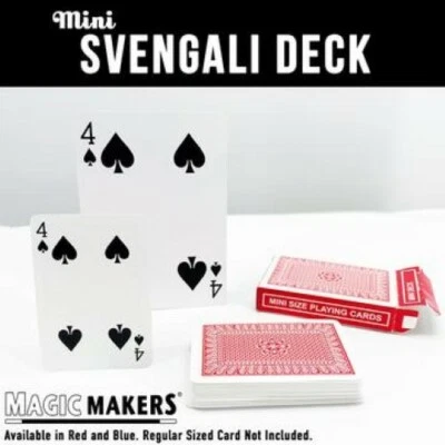 Mini barajas de cartas: baraja Svengali y baraja Stripper - ¡Disponible en rojo o azul! Foto 1 de 3
