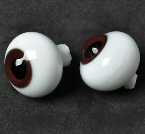 Ojos BJD de vidrio perfectos de 14 mm (iris marrón oscuro y pupila negra) para muñeca Iplehouse Luts - Imagen 1 de 3