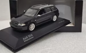 Audi RS4 Avant (B5) 2000 Black 1:43 Minichamps 430019310 EXTREMELY RARE!! - Picture 1 of 10
