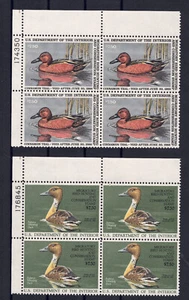 US Scott # RW52 & RW53, MINT/VF/NH Plate Blocks of Federal Duck Stamps! SCV $120 - Picture 1 of 2