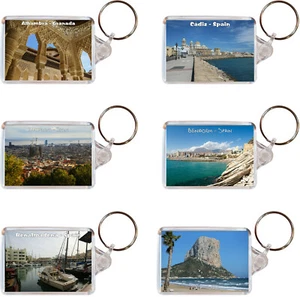 Various - Spain / Spanish : Double Sided Large Keyring Gift Present Souvenir - Picture 1 of 43