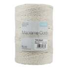 Natural Macramé 100% Cotton Cord 400mm x 2mm, Macramé Projects, General Crafting