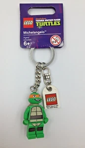 Lego TMNT Teenage Mutant Ninja Turtles 850653 Michelangelo Keyring - Rare & New - Picture 1 of 1
