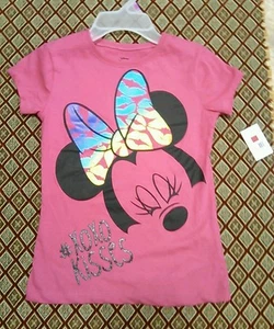 Camicia MINNIE MOUSE rosa manica corta DISNEY taglia 6x grandi ragazze nuova con etichetta rosa NUOVA #XOXO - Foto 1 di 3