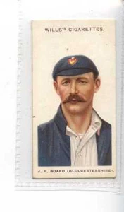 (Je1543) WILL'S,CRICKETERS,J H BOARD,1908,#14 - Picture 1 of 2