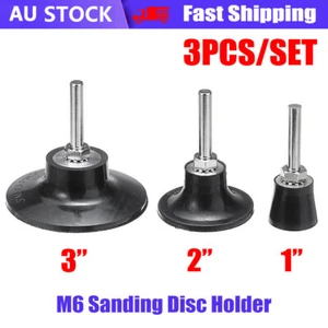 3PCS Backing Pads Sanding Disc Holder 1/4'' Shank Lock Rotary for Roloc Discs - Picture 1 of 12