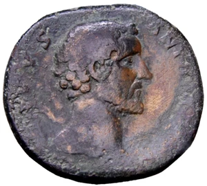 Divus Antoninus Pius. Sestertius. 161 d.C. Rome Square Altar Rare Roman Coin - Picture 1 of 4