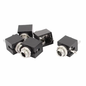Conector de montaje de PCB conector de audio para auriculares hembra de 3 terminales de 3,5 mm 5 piezas - Imagen 1 de 1