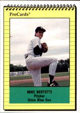 1991 Utica Blue Sox ProCards #3232 Mike Bertotti Highland Mills New York NY Card
