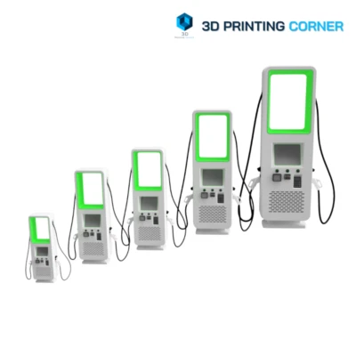 3D PRINTING CORNER EV LADESTATION 1:24, 1:32, 1:43, 1:50, Maßstab 1:76 Modell Diorama Landschaft