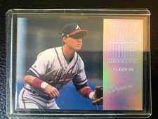 1996 Fleer Rookie Sensations Chipper Jones #10 Atlanta Braves HOF