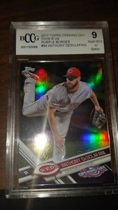 2017 Topps Opening Day Toys R Us Purple Border Anthony Desclafani - Picture 1 of 2