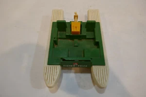 Vintage 1973 Fisher Price #307 Adventure Series Green Pontoon Boat with Motor - Picture 1 of 4