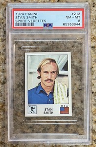 1974 Panini Sport Vedettes #212 Stan Smith PSA 8 NM-MT Rookie -- No Grade Higher