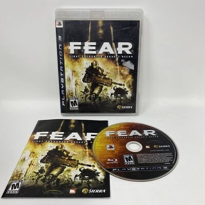 F.E.A.R. 1 First Encounter Assault Recon PS3 PlayStation 3 Complete CIB Hangtab - Image 1 of 4