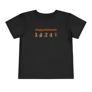 Happy Halloween Toddler tshirt with dogs. Halloween Toddler t-shirt, cute dogs - Picture 1 of 7