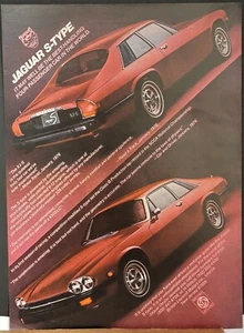 1976 Jaguar S Type XJS Car Print Ad Class B Production Lap Record SCCA - Picture 1 of 1