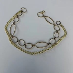 Gold Metal Adjustable Womans Belt - Picture 1 of 8