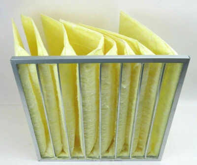 Filtro de aire de bolsillo para manipulador de aire 24x24x15 #3DVP7 MERV 14 Foto 1 de 4