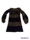 Laundry By Shelli Segal Womens Black Dress Lace Velvet Size 6