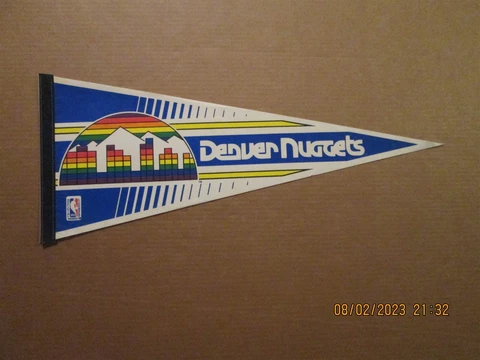 NBA Denver Nuggets Vintage 1990's Style #3 Team Logo Basketball Pennant Cover