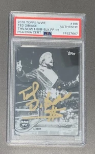 Autographed 2018 Topps WWE Printing Plate 1/1 - Ted DiBiase #196 PSA DNA - Picture 1 of 2