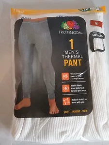 Fruit of the Loom Men's Thermal Waffle Baselayer Underwear Size M Pant (30) - Picture 1 of 10