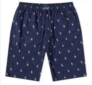 Polo Ralph Lauren All Over Pony Player Pyjama Short Navy Herren Größe Medium " - Bild 1 von 5