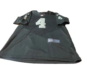 Camiseta deportiva Nike NFL Las Vegas Raiders Derek Carr negra sobre el campo talla grande - Imagen 1 de 5