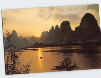 Postcard Sunset Over The Lijiang River China - Image 1 of 2