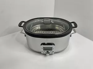 ALL-CLAD 7QT Slow Cooker w/ Gray Ceramic Insert SC04 ,Rice, Steam, Sear & Simmer - Picture 1 of 16