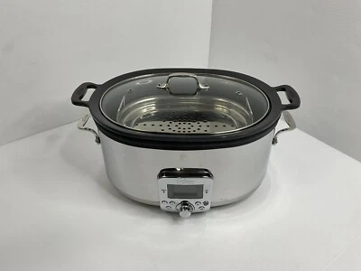 Olla de cocción lenta ALL-CLAD 7QT con inserto de cerámica gris SC04, arroz, vapor, cocido y cocido a fuego lento Foto 1 de 4