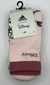 Adidas Kids ADIDAS DISNEY MINNIE MOUSE 3 PAIRS PER PACK SOCKS Size S New - Picture 1 of 5