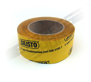 SILISTO Dampfsperre Klebeband für Folie und Gewebe 1 Rolle 60mm x 25m - 0,54 €/m