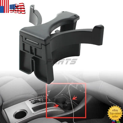 Para Toyota Tacoma 2005-2009 Consola central Portavasos Inserto Divisor Negro Foto 1 de 4