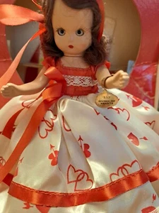 Vintage Bilderbuch Puppe rot & weiß Königin der Herzen, Fairyland Serie #157 ExCond - Bild 1 von 18