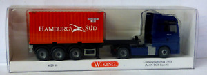 Wiking 1/87th Scale MAN TGX Euro 6 with 20 foot container Hamburg Sud  052348