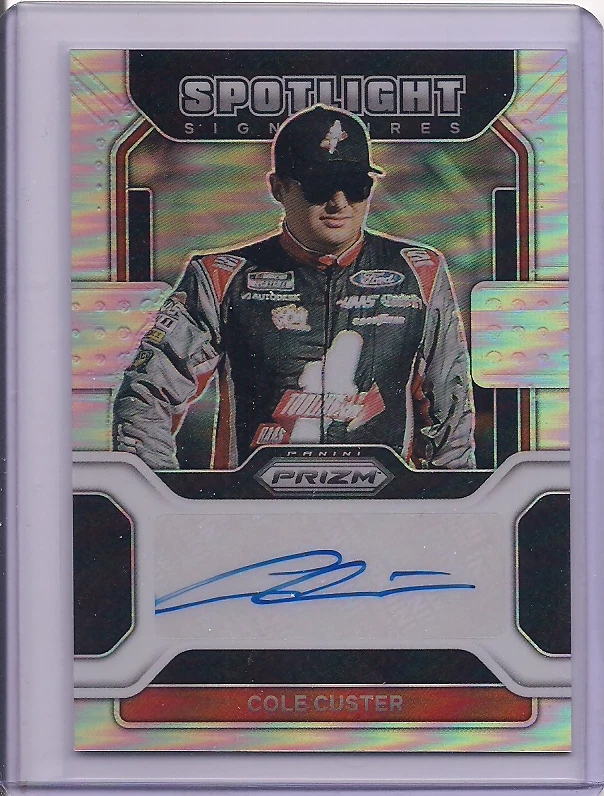 2022 Prizm #SS-CC Cole Custer Silver Prizm Spotlight Signatures Auto - Image 1 of 1