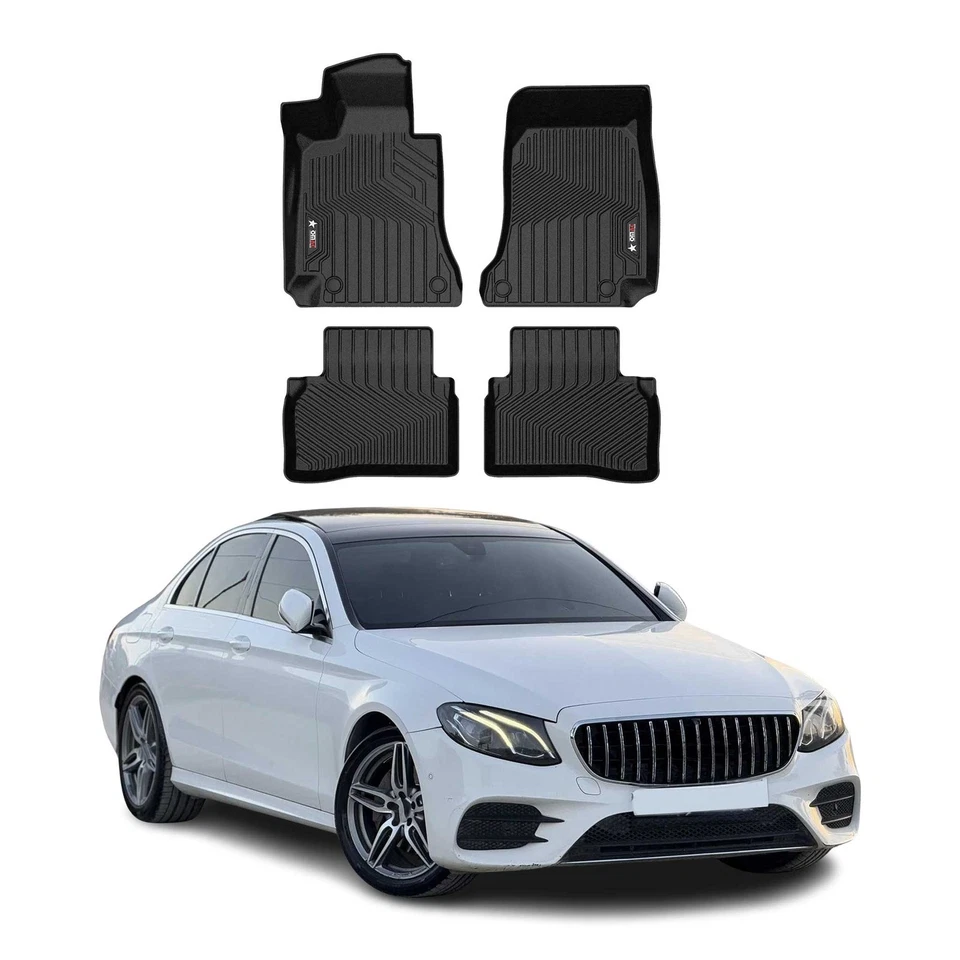 Tapetes de assoalho OMAC Premium compatíveis com Mercedes-Benz Classe E W213 2017-2023 para todas as condições climáticas - Imagem 1 de 4