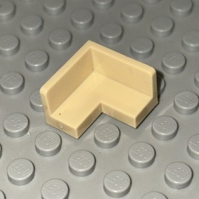 1x 91501 31959 TAN BEIGE LEGO ANGLE TILE BANK 2x2 CORNER TILE 6181752