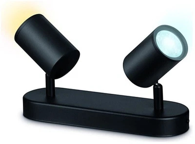 Wiz LED Wand- und Deckenspot Deckenleuchte Wandleuchte Schwarz 2x 5W NEU - Bild 1 von 2