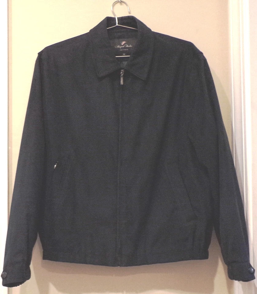 МУЖСКАЯ ЛЕГКАЯ ТЕМНО-СИНЯЯ КУРТКА ~ СРЕДНИЙ ~ - Изображение 1 из 1