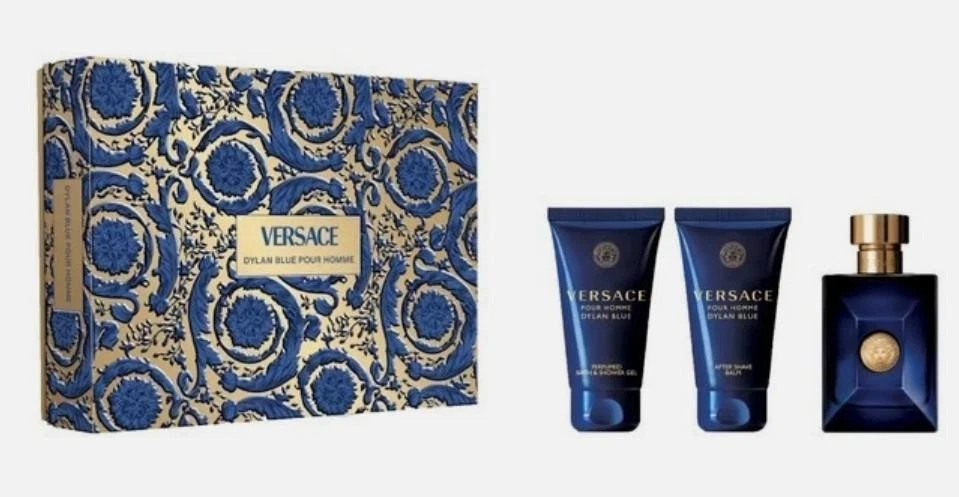 JUEGO DE REGALO PERFUME VERSACE DYLAN AZUL 3 PIEZAS PARA HOMBRE Foto 1 de 1