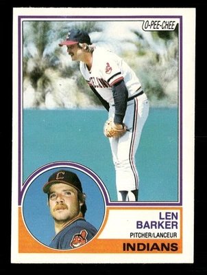 1983 O-Pee-Chee #120 Len Barker Cleveland Indians - Image 1 of 2