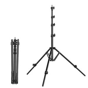 7ft Air Cushioned Light Stand - Reverse Folding Extendable Leg - Compact Port... - Picture 1 of 7