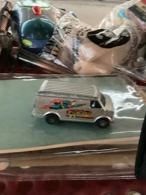 Vintage Corgi Jr. Superman Van Silver DC Comics Made in Britain  Bp - Image 1 of 4