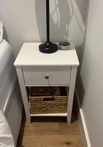 Wayfair White Bamboo Night Stand (BRAND NEW IN BOX) - Picture 1 of 4
