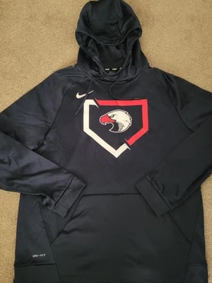 Cleveland Guardians size XL Nike Dri-Fit  navy blue Hoodie Sweatshirt MLB Swoosh - Image 1 of 4
